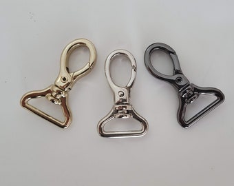 Gold Swivel Lobster Clasp, Dog Hook, Purse Clip, 20mm