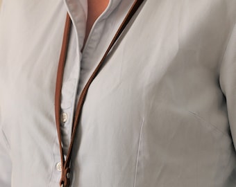 Genuine Leather Phone Strap: Detachable Neck Lanyard, 1/2 Inch