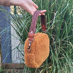 Braided leather bag strap, bag replacement strap Ready High quality Handbag handle, Leather purse Straps elegant, Braid quality Shoulder bag