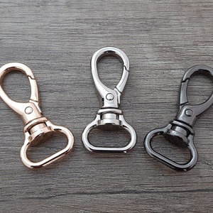 Garra giratoria, gancho giratorio de oro gancho gancho gancho, cierres giratorios, bolsa de bolso de la langosta Clasp bolso cierres de bolso, correa clip de la bolsa, cierre del llavero 14mm