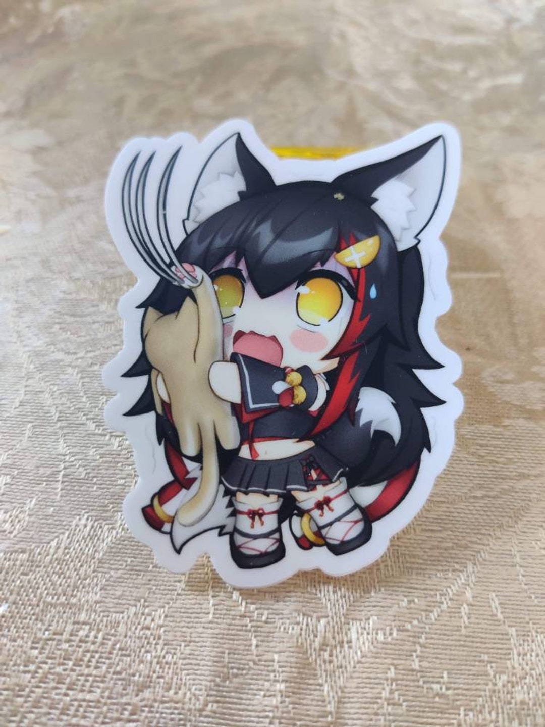 Hololive Ookami Mio Sticker 3inches - Etsy