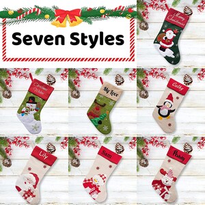 Personalized Christmas Stockings Christmas Gift 2022 Name Christmas Gift for Family Personalized Stockings, Custom Christmas Stocking
