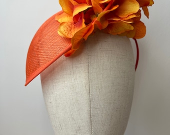 Tangerine Fascinator - Etsy UK