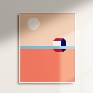 Retro Wall Print, River Home, Vintage Wall Print, Digital Download Print, Wall Decor, Wall, Art, Large Printable Art, Downloadable Prints