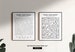 BR01/Bathroom wall art, Two pieces print set, Forget your phone, Word search, puzzle game 