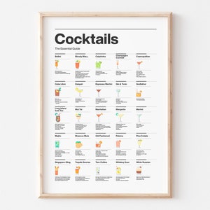 CP02/Classic cocktails, Guide print,  25 cocktails provided, Full color, Minimalist style