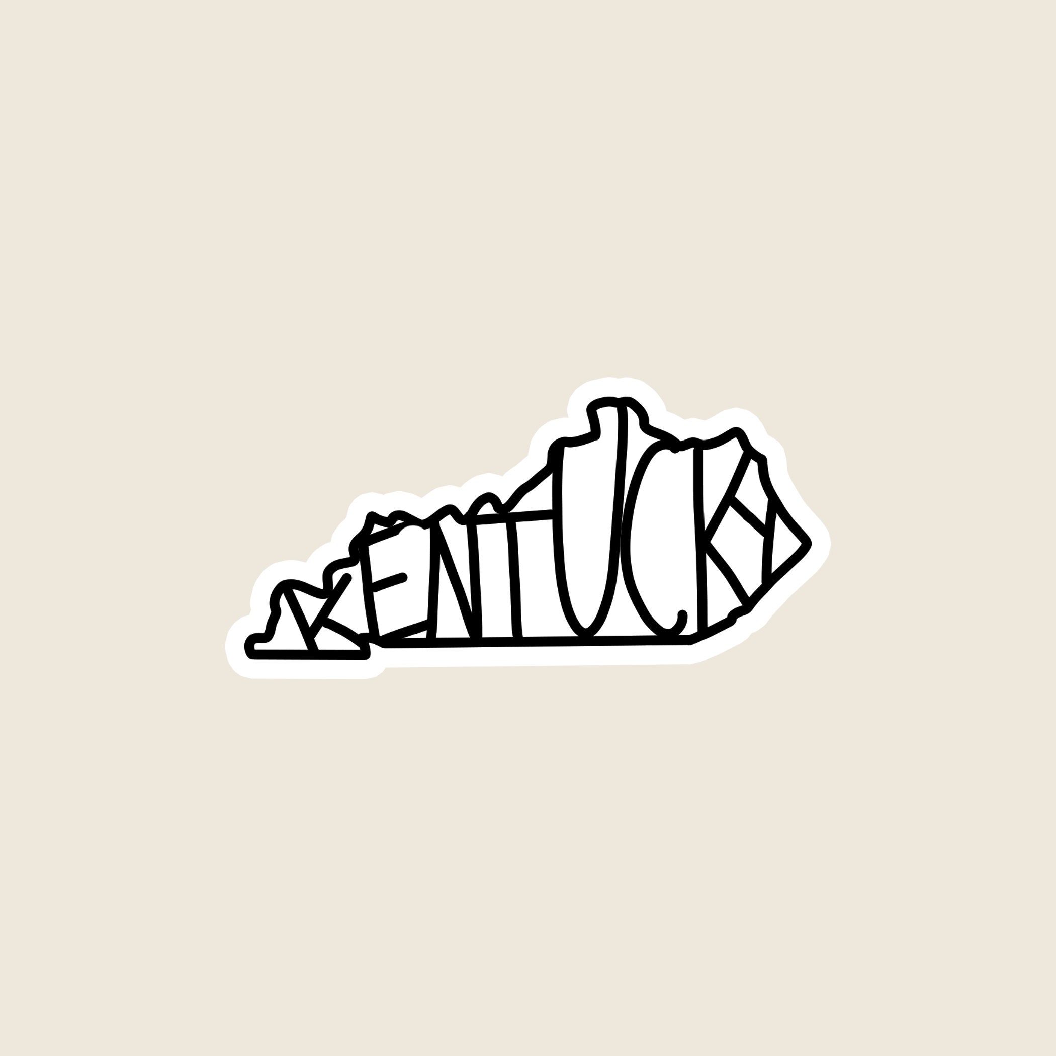 Ky's Sticker Kentucky State Sticker | KY Sticker | Kentucky Sticker | Kentucky ...