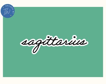 Sagittarius Sticker | Sagittarius | Sagittarius Stickers | Water Resistant Sticker | Laptop Sticker | Zodiac Signs | Astrology | Zodiac |