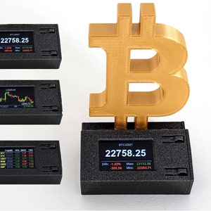 Crypto Ticker v2, Bitcoin real time Price, Wifi Display (support BTC, ETH, XRP, etc)
