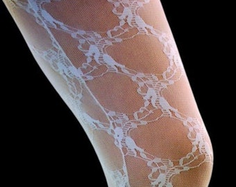 White Tights - Etsy