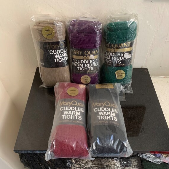 Mary Quant Tights in Original Packaging Warm Ribbed Tights Etsy UK