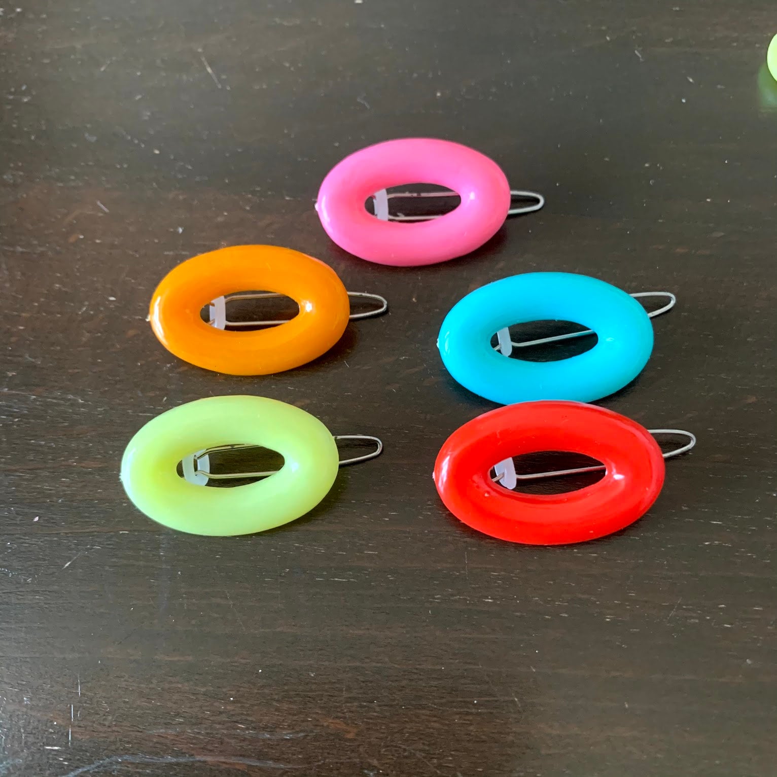 Pair Of Vintage Hair Slides 60's Plastic Slides Unused Etsy