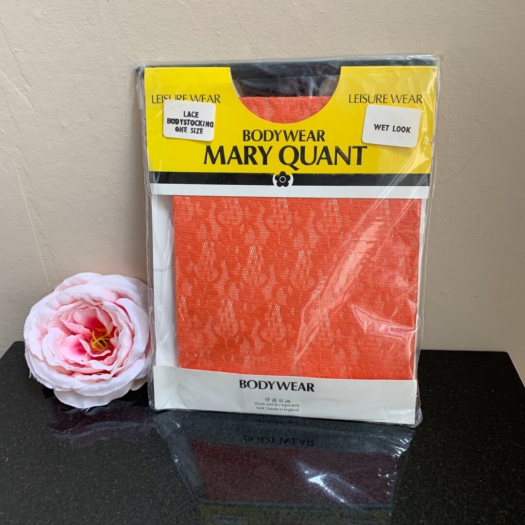 Vintage 1980s Orange Mary Quant Bodysuit Sealed in Original Etsy