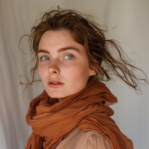 Stylish Belgian Linen Scarfs | 41 Trendy Colors, 6 Perfect Sizes | Must-Have Accessory for Every Occasion - Mother's Day Gift for Her