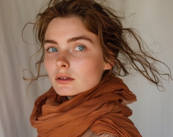 Stylish Belgian Linen Scarfs | 41 Trendy Colors, 6 Perfect Sizes | Must-Have Accessory for Every Occasion - Mothers Day Gift for Her