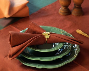 Reusable Linen Napkins | Luxury Linen Napkins Set for Dining & Weddings | Organic Linen Napkins Set | Mothers Day Gift for Her