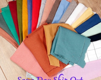 Linen Fabric Scraps in various colors (2.2 Ibs) - Natural Linen Remnants for quilting - Natural Linen Fabric Remnants For Craft Projects