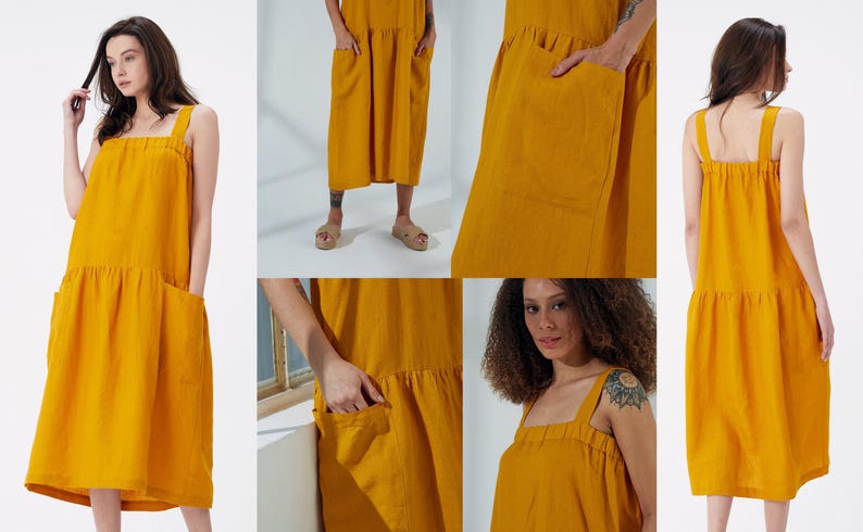 LINEN SKIRT with 41 Color Options in 100% European Linen | Pre-Shrunk European Linen Skirt with Organic Flax, Mothers Day Gift for Her image 9