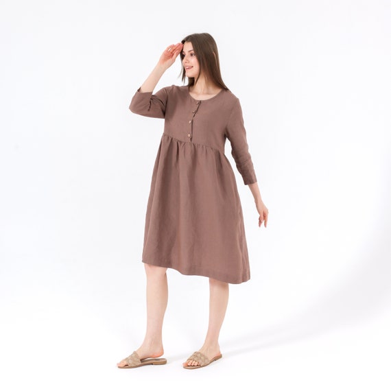 fitted knit mini dress JOAH BROWN Asymmetrical Form Fitting Rib Button Sweater V Neck Mini Dress | Pearl Grey Luxe Knit main image 0