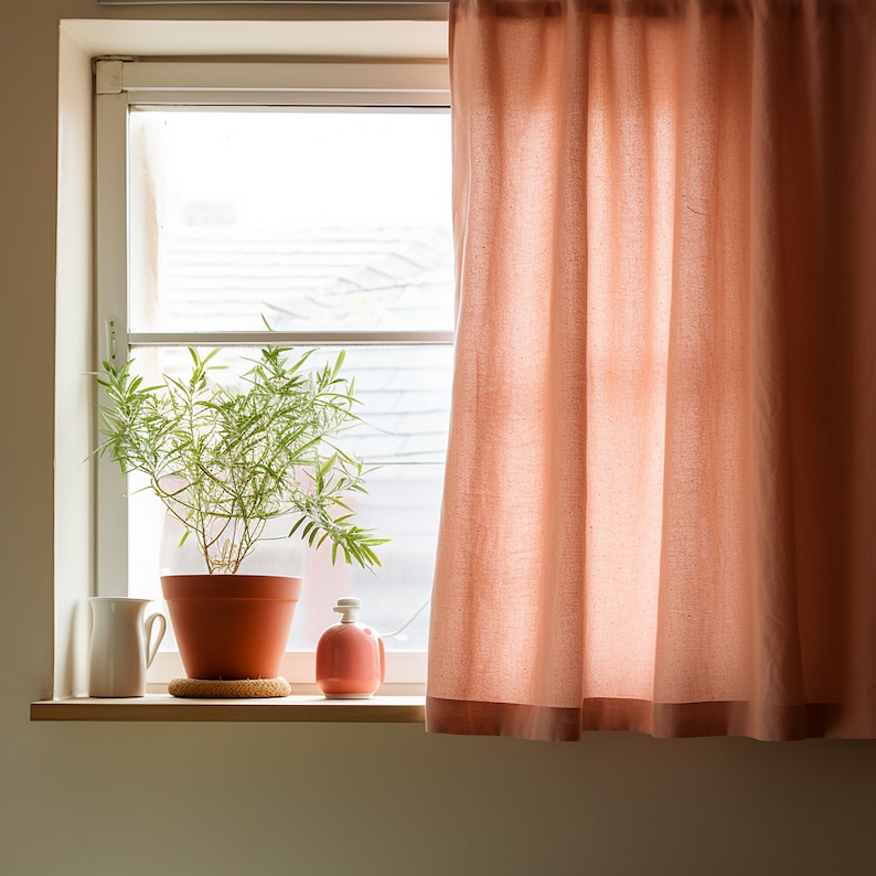 Linenia Cafe Curtain - Thumbnail 3