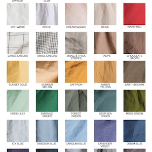 PURE Linen Cafe Curtain 100% Natural European Linen Modern Home Decor Custom sizes Curtain 41 COLOR Option image 4