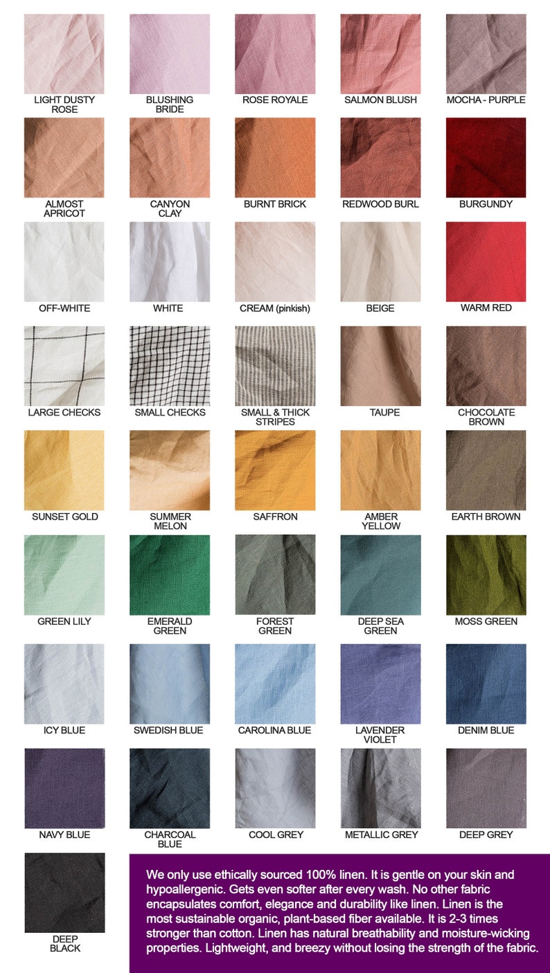 PURE Linen Cafe Curtain 100% Natural European Linen Modern Home Decor Custom sizes Curtain 41 COLOR Option image 4