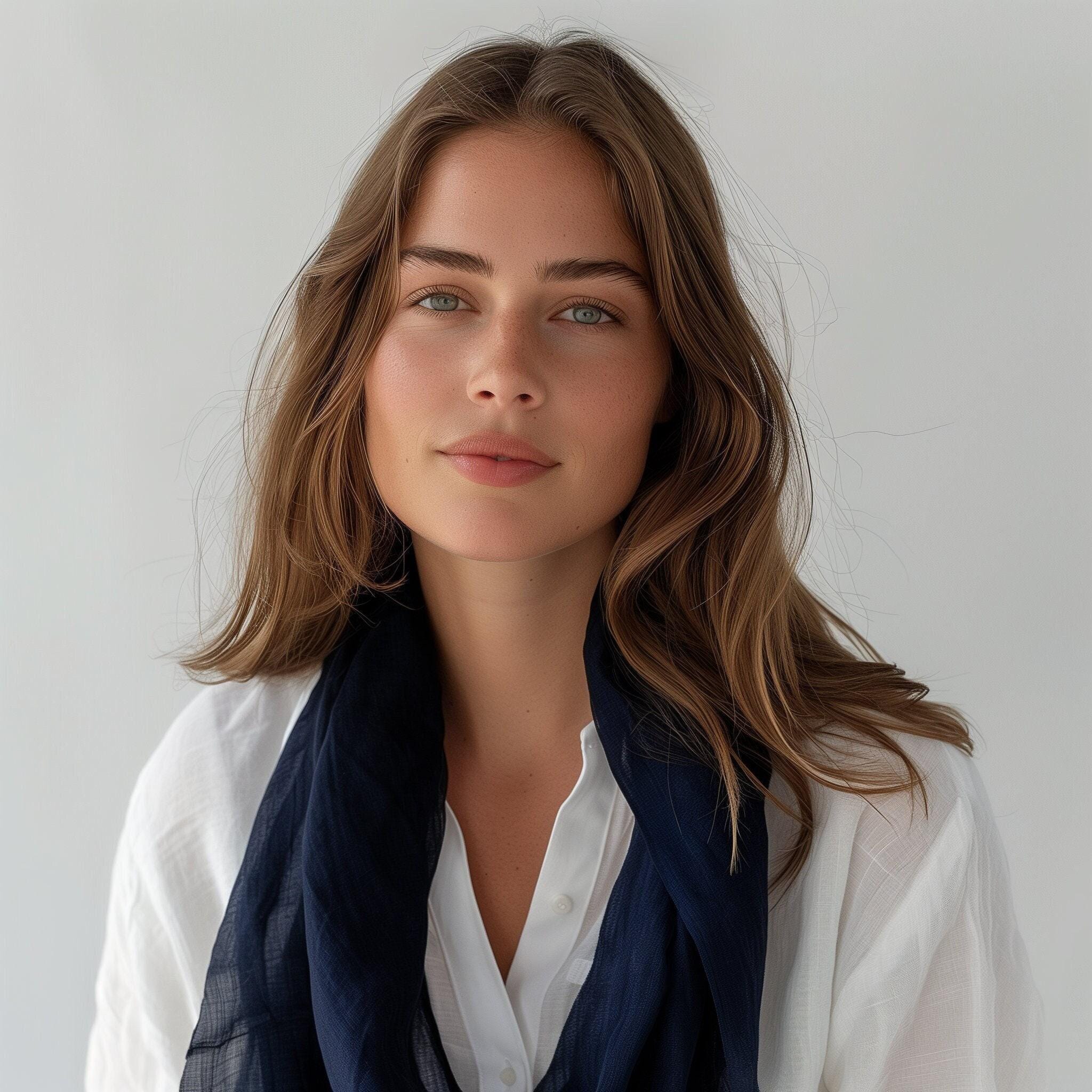 Luxurious Belgian Natural Linen Scarfs - 41 Colors & 6 Sizes - Handmade, Lightweight Shawl for All Seasons - Mothers Day Gift for Her