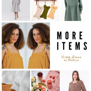 LINEN SKIRT with 41 Color Options in 100% European Linen | Pre-Shrunk European Linen Skirt with Organic Flax, Mothers Day Gift for Her image 8