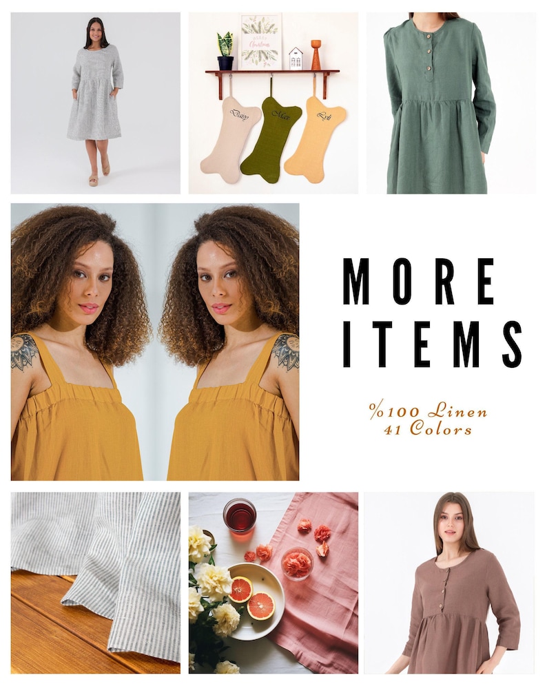 LINEN SKIRT with 41 Color Options in 100% European Linen | Pre-Shrunk European Linen Skirt with Organic Flax, Mothers Day Gift for Her image 8