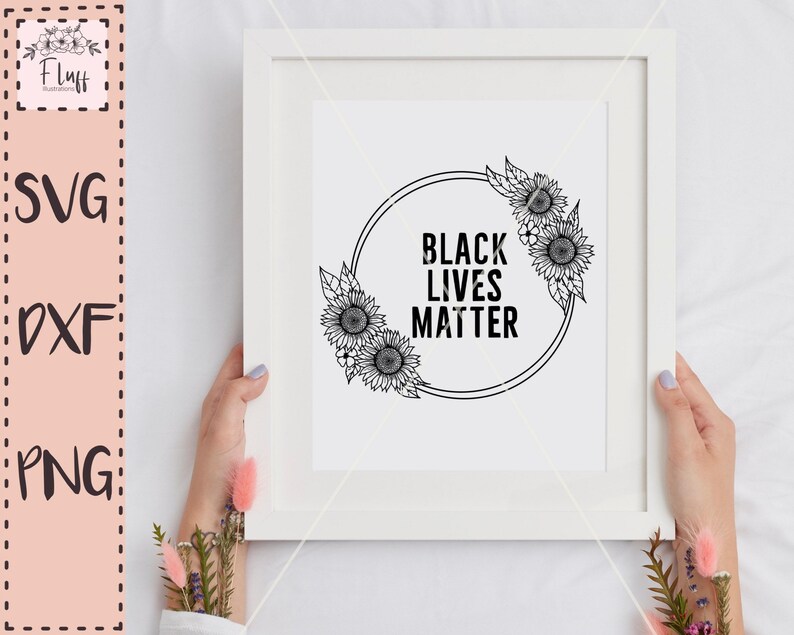 Download Black lives matter svg sunflower wreath svg African ...