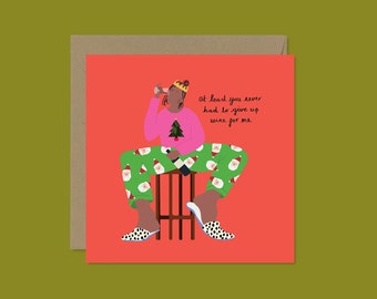 Step Mum / Step Mom Christmas Card, Motherly Figure, Like a Mum to Me, Funny Christmas Greeting Card, Eco-Friendly
