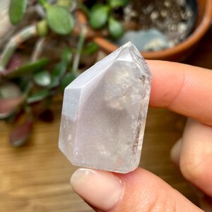 High Quality Purple-Grey Lithium Phantom Quartz from Brazil