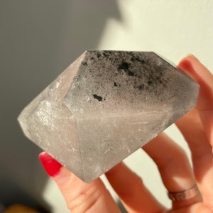 Rare Black Carbon Phantom Quartz from Brazil