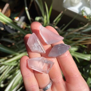 Rare High Quality Polished Lithium Quartz Gems from Brazil (4pcs)