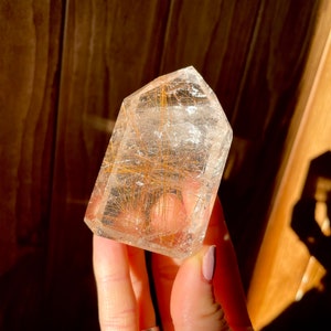 High Grade Copper Rutilated Quartz Tower from Brazil