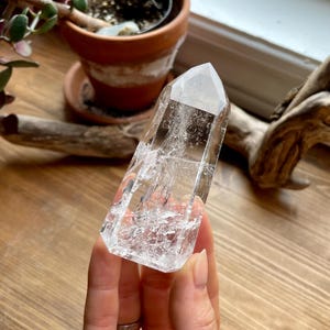 High Quality Polished Genuine Lemurian Quartz Tower from Brazil