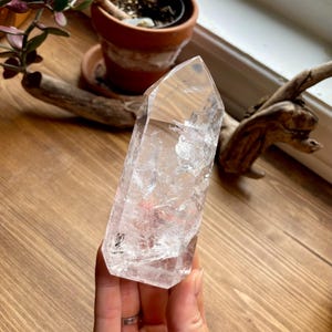 High Quality Polished Genuine Lemurian Quartz Tower from Brazil