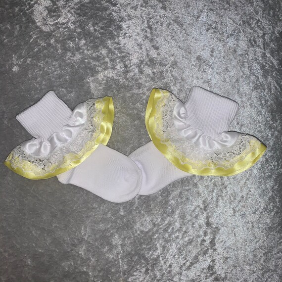 handmade frilly socks