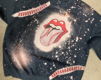 rolling stones baseball tongue shirt
