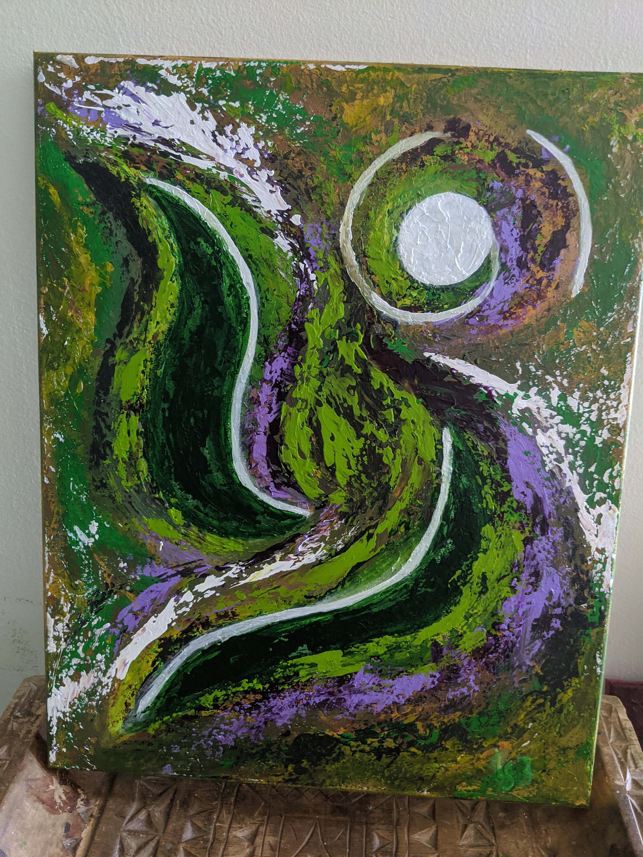 Original abstract painting. Acrylic on canvas 16 in X 20 in | Etsy