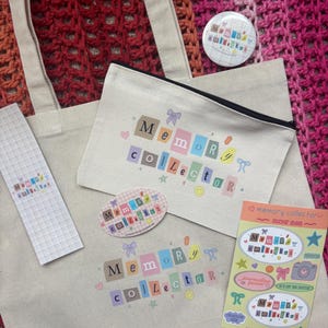 Memory Collector Bundle: Canvas Tote, Zipper Pouch & Stickers