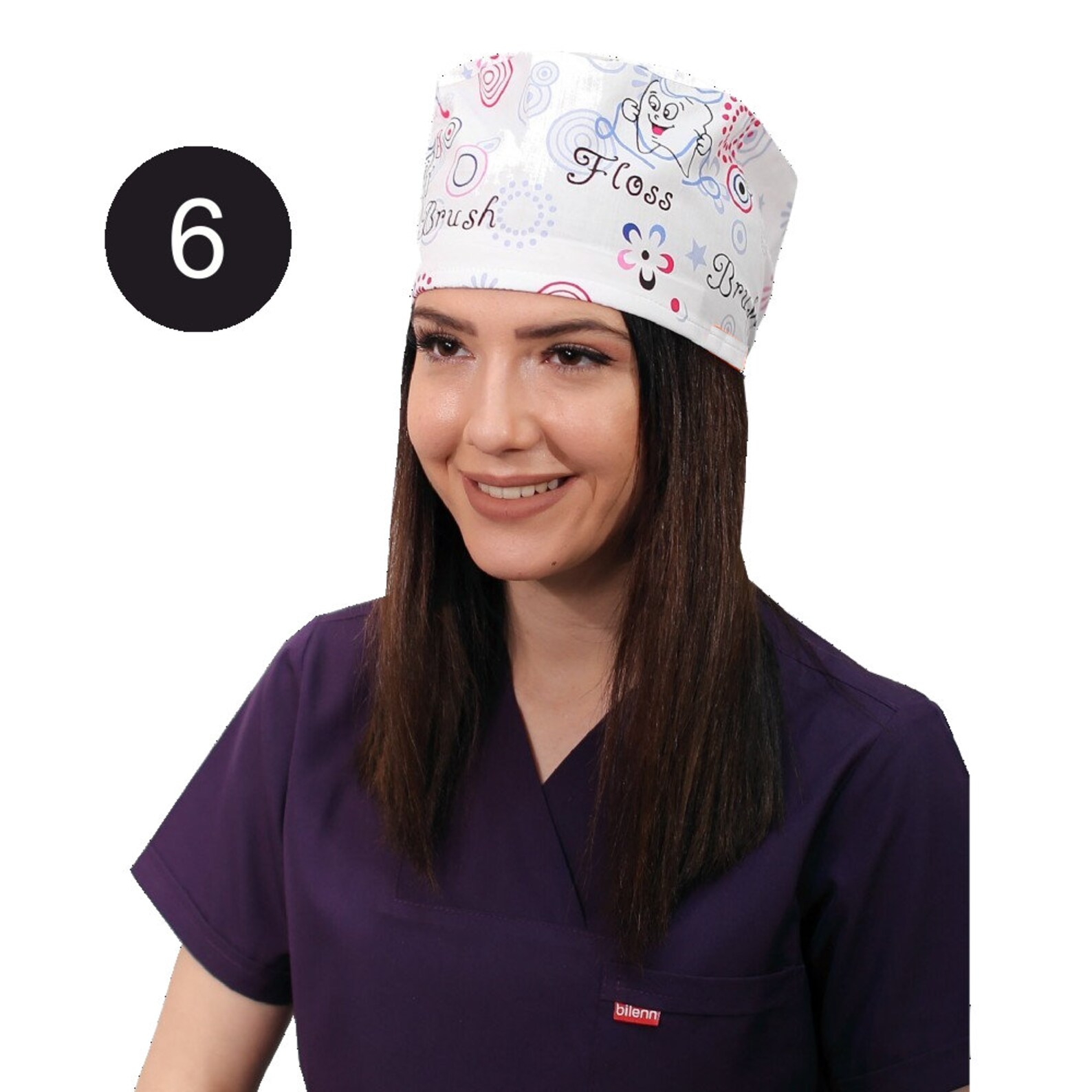 7 Pcs UNISEX Scrub caps dentist hair hat dental hygienist Etsy