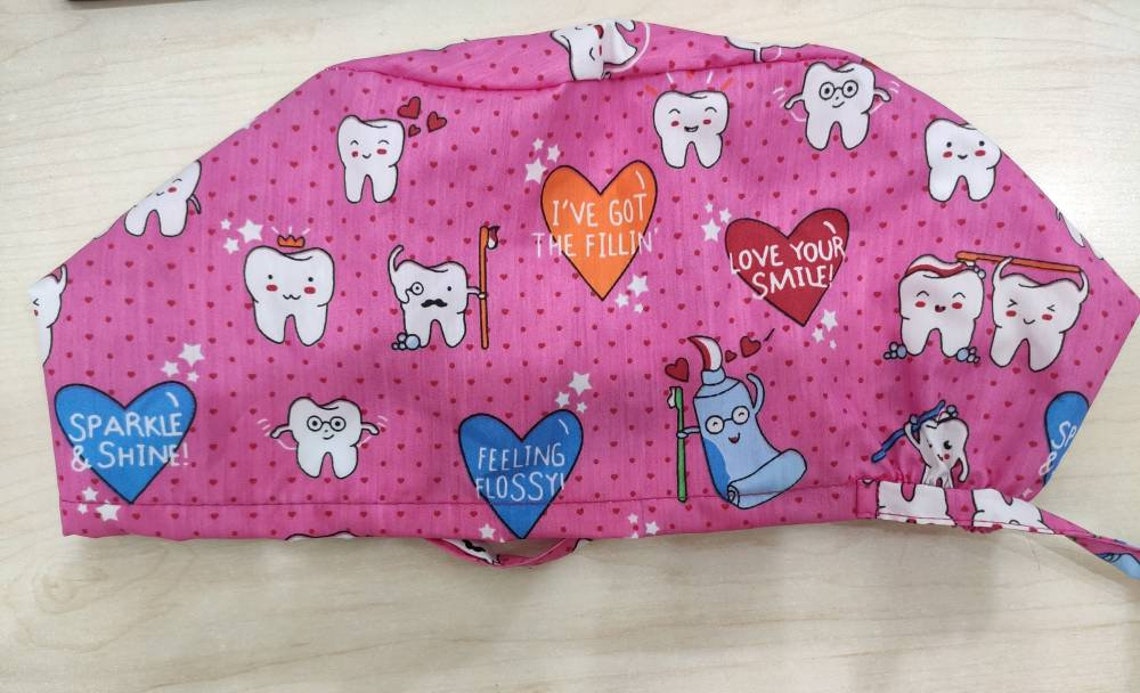 UNISEX Scrub caps dentist cap Dental hygienist cap scrub Etsy