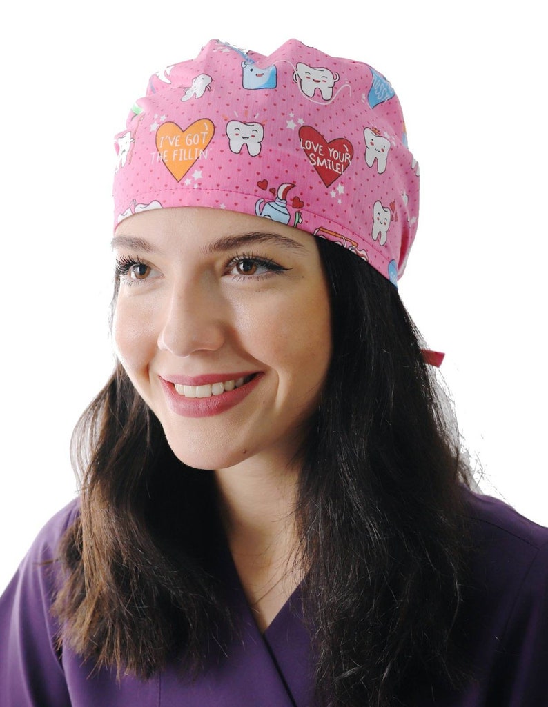 UNISEX Scrub caps dentist cap Dental hygienist cap scrub Etsy