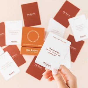 Couple Conversation Starters, Couple Card Game, Couple Question Cards, Date Night Game, Date Conversation Starter, Conversation Cards, Gifts