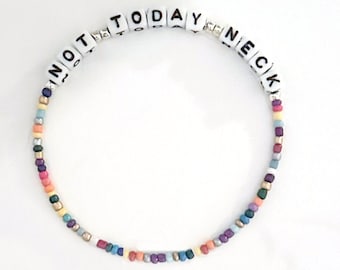 RHOP Real Housewives of Potomac / Not Today Neck / Candiace / Giselle / Alphabet Bracelet / bravo gift / secret santa / stocking stuffer