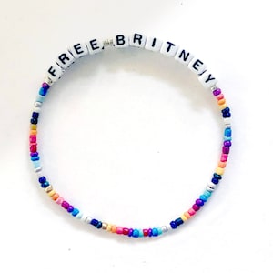 Free Britney / Britney Spears /  Alphabet Bracelet