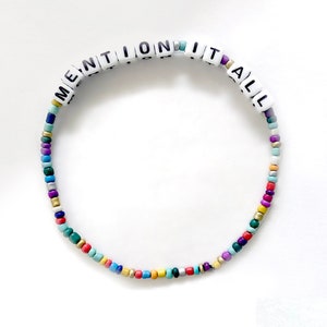 RHONY Real Housewives of New York / Mention it All / Bethenny  / Alphabet Bracelet