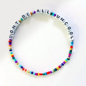 RHONY Real Housewives of New York  / Don&#39;t be all Uncool  / Luann DeLesseps / Alphabet Bracelet