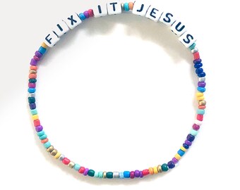 RHOA Real Housewives of Atlanta  / Fix it Jesus  / Phaedra Parks / Alphabet Bracelet